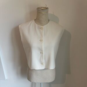 Zara button sleeveless vest